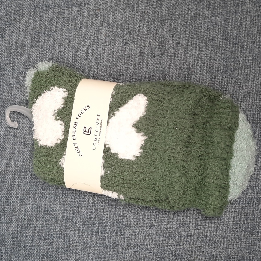 Socks Sox Sock Fuzzy Soft Slipper Thick Warm Cozy Unisex Hearts Love